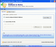 Outlook to NSF screenshot